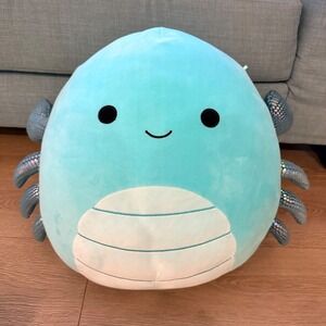 Carpio the Teal Scorpion Squishmallows Teal Blue Metallic Kids 20 Inch
